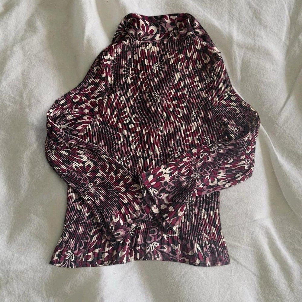 Notations Black and Pink Button Down Shirt - Picture 2 of 4